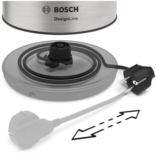 BOSCH TWK3P420 DesignLine Vízforraló 2400W, 1,7L, Inox