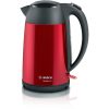 BOSCH TWK3P424 DesignLine Vízforraló 2400W, 1,7L, Metálpiros