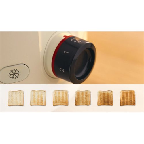 BOSCH TAT2M127 MyMoment Kenyérpirító, 970W, olvasztás, újramelegítés, Krémszínű