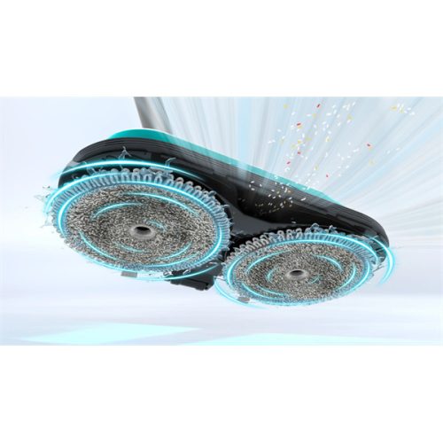 BOSCH BCS71HYG1 Unlimited 7 ProHygienic Aqua Vezeték nélküli porszívó,  2in1 DynamicAqua felmosó, Fehér/Türkiz
