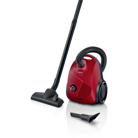   BOSCH BGBS2RD1 Serie 2 Porzsákos porszívó, 80dB, mikroszűrő, Piros
