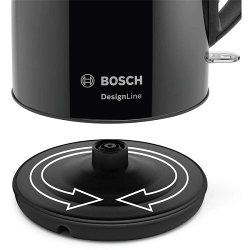 BOSCH TWK3P423 DesignLine Vízforraló, 2400W, 1,7L , Fekete