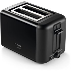   BOSCH TAT3P423 DesignLine Kenyérpirító, 970W, 2 szeletes, Fekete