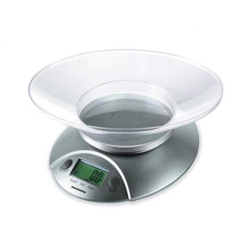  HEINNER HKS-5SL Konyhai mérleg, LCD kijelző, tartomány: 1g-5kg, Ezüst