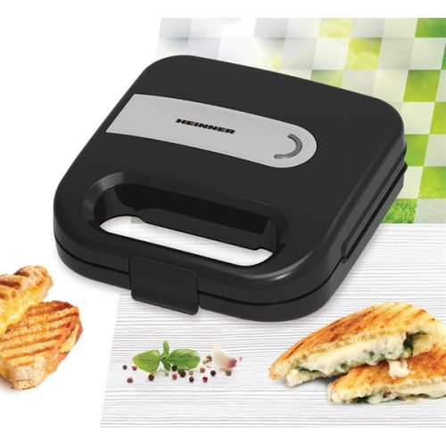 HEINNER SM-K750FSBK Szendvicssütő, 750W, Fekete