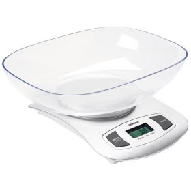 SENCOR SKS 4001WH Tálas konyhai mérleg 5kg-ig, Fehér