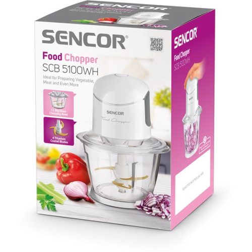 SENCOR SCB 5100WH-EUE3 Elektromos Aprító, 1L, 800W, Fehér