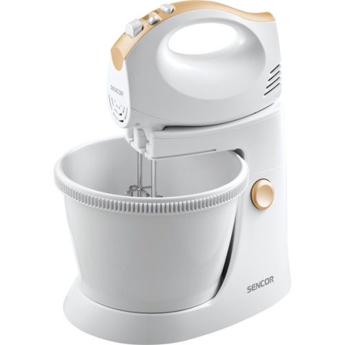 SENCOR SHM 5330-EUE3 Tálas kézi mixer, 5 sebességfokozat, 3.5L, 500W, Fehér