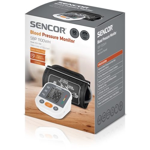 SENCOR SBP 1100WH Digitális vérnyomásmérő, Fehér