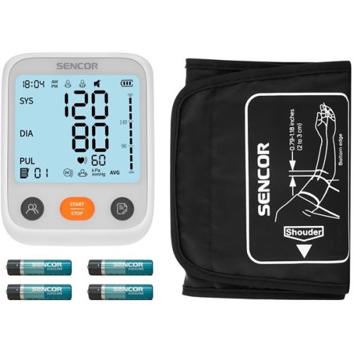 SENCOR SBP 1150WH Digitális vérnyomásmérő, Fehér