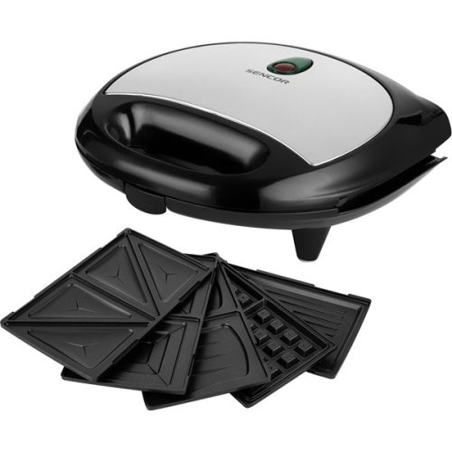 SENCOR SSM 9510SS 5in1 Szendvicssütő, 700W, Fekete