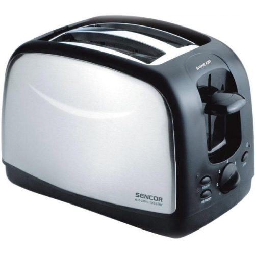 SENCOR STS 2651 Kenyérpirító, 2 szeletes, 7 intenzítás, 850W, Fekete/Inox