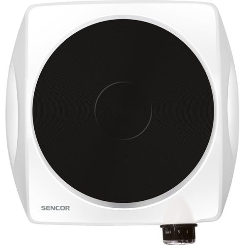 SENCOR SCP 1503WH-EUE4 Elektromos főzőlap, 18cm, 1500W, Fehér