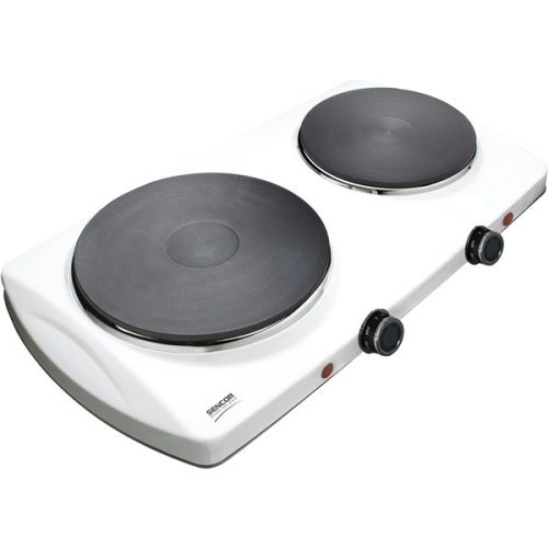 SENCOR SCP 2253WH-EUE4 Elektromos dupla főzőlap, 18cm/15cm, 2500W, Fehér