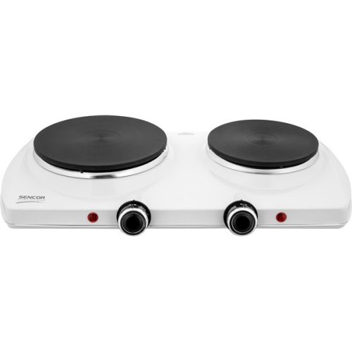 SENCOR SCP 2253WH-EUE4 Elektromos dupla főzőlap, 18cm/15cm, 2500W, Fehér