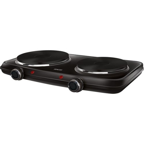 SENCOR SCP 2254BK-EUE4 Elektromos dupla főzőlap, 18cm/15cm, 2500W, Fekete