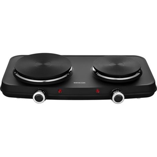 SENCOR SCP 2254BK-EUE4 Elektromos dupla főzőlap, 18cm/15cm, 2500W, Fekete