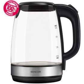 SENCOR SWK 2080BK Üveg Vízforraló, 2L, 2200W, Fekete