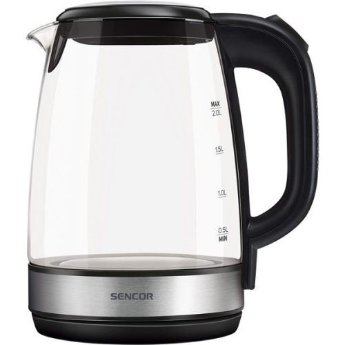 SENCOR SWK 2080BK Üveg Vízforraló, 2L, 2200W, Fekete