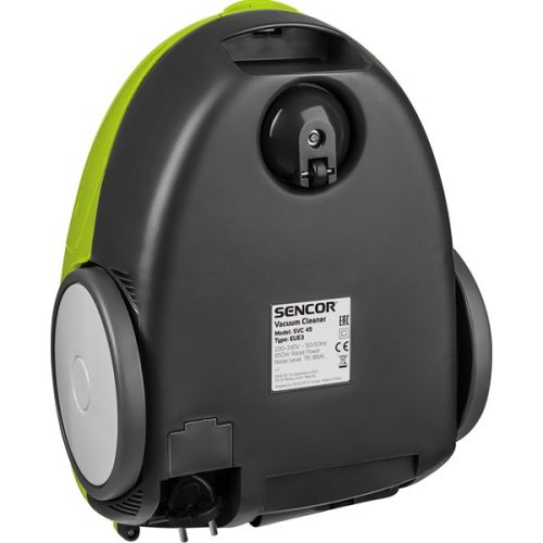 SENCOR SVC 45GR-EUE3 Porzsákos porszívó, portartály:1,5L, 850W, Zöld