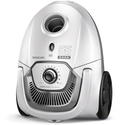 SENCOR SVC 5500WH 3AAA Porzsákos porszívó, portartály:2L, 700W, Fehér