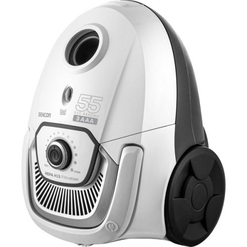 SENCOR SVC 5500WH 3AAA Porzsákos porszívó, portartály:2L, 700W, Fehér