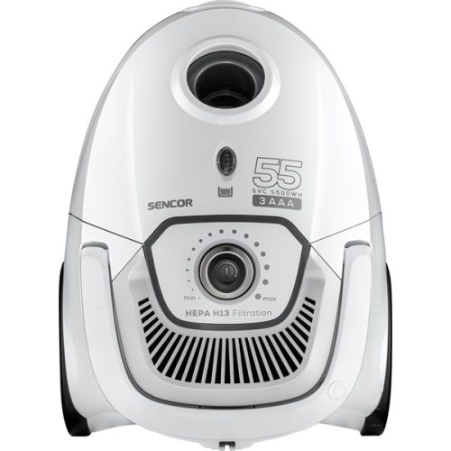 SENCOR SVC 5500WH 3AAA Porzsákos porszívó, portartály:2L, 700W, Fehér