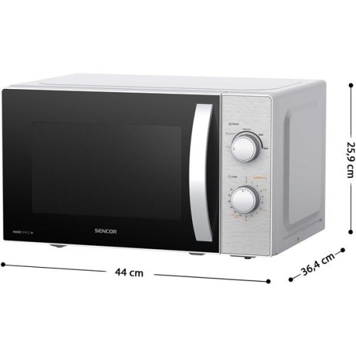 SENCOR SMW 2120SS Mikrohullámú sütő, 5 fokozat, 20L, 700W, Ezüst