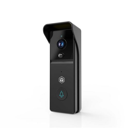 Nedis WIFICDP21BK WIFI videó kapucsengő (kapu telefon), 3MP Full HD 1296p, felhőtárhely / microSD foglalat, akkumulátor