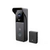 Nedis WIFICDP21BK WIFI videó kapucsengő (kapu telefon), 3MP Full HD 1296p, felhőtárhely / microSD foglalat, akkumulátor