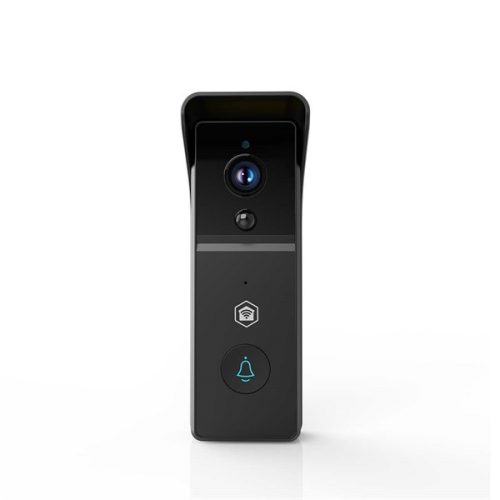 Nedis WIFICDP21BK WIFI videó kapucsengő (kapu telefon), 3MP Full HD 1296p, felhőtárhely / microSD foglalat, akkumulátor