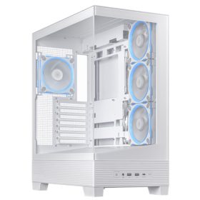 ASUS Ház A31 Plus, 850W (AP-850G), Fehér, Üvegfalú