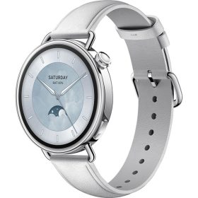 XIAOMI BHR07VUGL S4 Okosóra bőrszíjjal, 41mm, Fehér