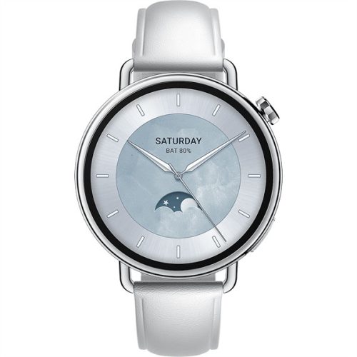 XIAOMI BHR07VUGL S4 Okosóra bőrszíjjal, 41mm, Fehér