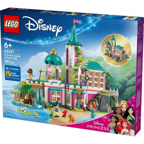 LEGO® | Disney hercegnő Hercegnőkastély és a hercegnők állatkái, játék építőkészlet 43267