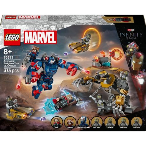 LEGO® | Marvel Bosszúállók: Végjáték Thor a chitauri harcosok ellen, szuperhősakciók 76322
