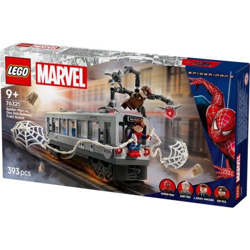 LEGO® | Marvel Pókember és Doc Ock csatája a metrókocsiban, építőjáték 76321