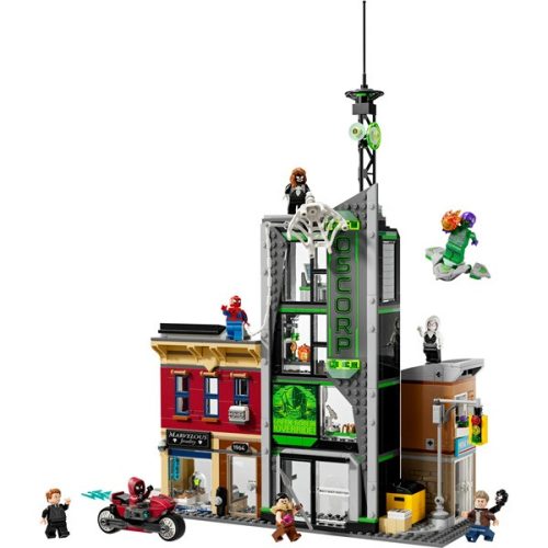 LEGO® | Marvel Pókember vs. Oscorp, szuperhős építőkészlet gyerekeknek 76324