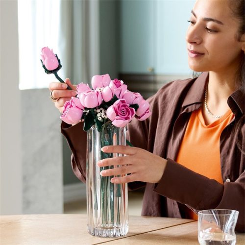 LEGO® Botanicals Rózsaszín rózsacsokor, dekoratív virágok 10374