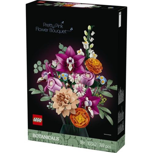 LEGO® Botanicals Rózsaszín virágcsokor, virágdekoráció 10342