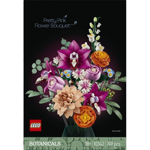 LEGO® Botanicals Rózsaszín virágcsokor, virágdekoráció 10342