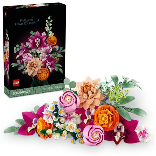 LEGO® Botanicals Rózsaszín virágcsokor, virágdekoráció 10342