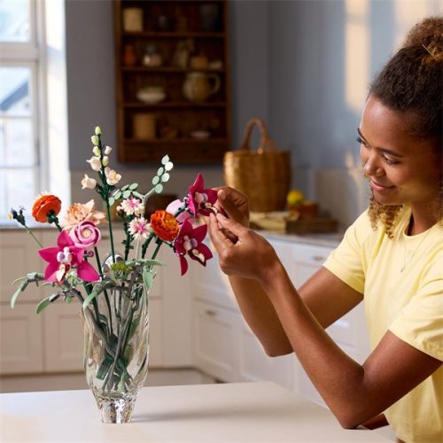 LEGO® Botanicals Rózsaszín virágcsokor, virágdekoráció 10342