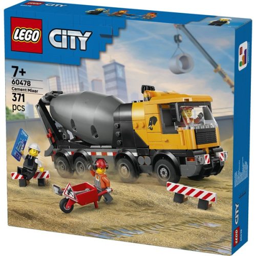 LEGO® City Betonkeverő teherautó építőjáték gyerekeknek 60478