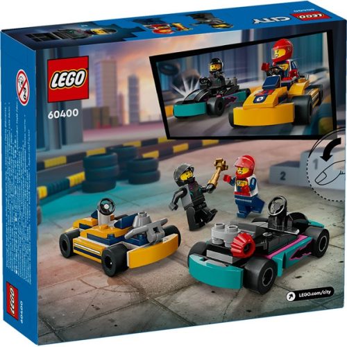 LEGO® City Gokartok és versenypilóták játékkészlet 60400