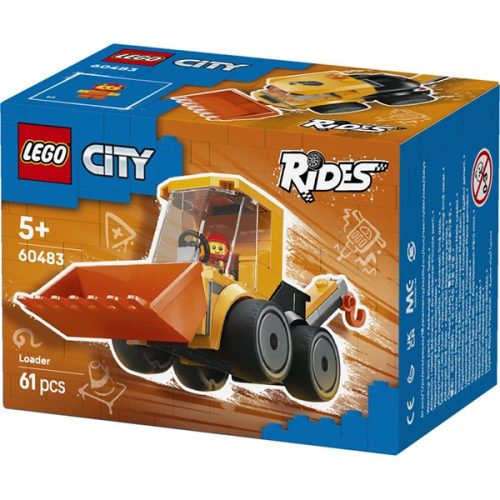 LEGO® City Járgányok – Építőipari rakodógép játéképítő-készlet 60483
