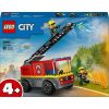 LEGO® City Létrás tűzoltóautó, játék tűzoltójármű, ajándék gyerekeknek 60463