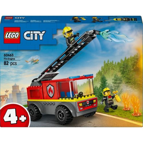 LEGO® City Létrás tűzoltóautó, játék tűzoltójármű, ajándék gyerekeknek 60463