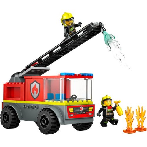 LEGO® City Létrás tűzoltóautó, játék tűzoltójármű, ajándék gyerekeknek 60463