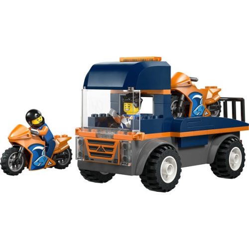 LEGO® City Motorszállító jármű és 2 minifigura 60491